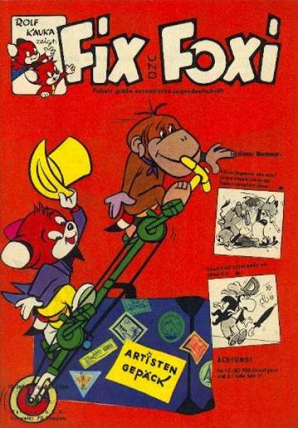 Fix und Foxi 268 - Rolf Kauka - Top Hat - Monkey - Transportation - Suitcase