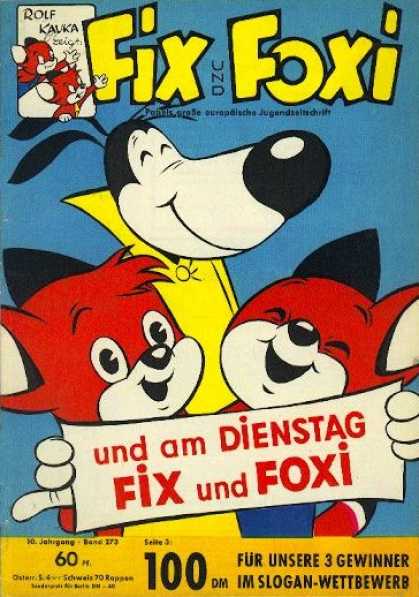 Fix und Foxi 273 - Foreign Language - Fox - Smiling Dog - Banner - Twins