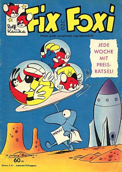 Fix und Foxi 288 - Space Capsule - Space Creature - Platter - Trapped In Bubbles - Sand Castle