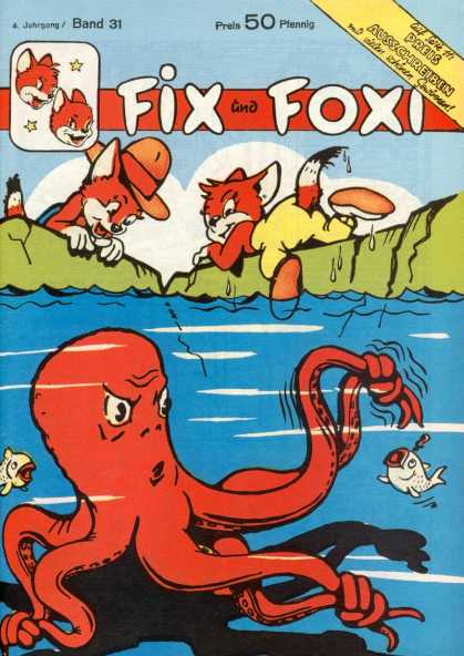 Fix und Foxi 31 - Water - Octopus - Knot - Fish - Shore