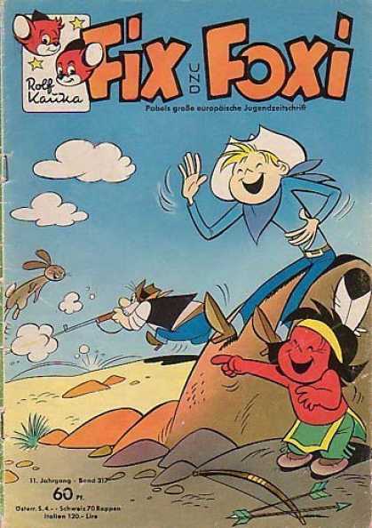 Fix und Foxi 317 - Cowboy - Indian - Rabbit - Gun - Clouds