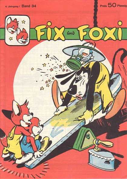 Fix und Foxi 34 - Ironing Board - Iron - Lantern - Stars - Light
