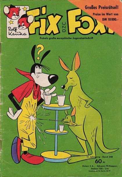 Fix und Foxi 348 - Kangaroo - Pouch - Drinking Straws - Baby - Question Mark