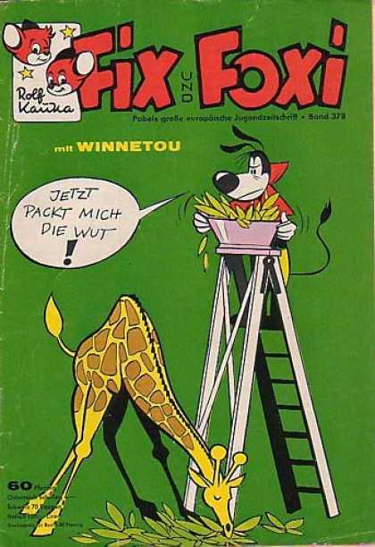 Fix und Foxi 378 - Dog - Geraffe - Ladder - Leaves - Winnetou