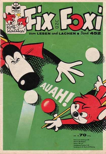 Fix und Foxi 452 - Billiard - Game - Balls - Fox - Hurt