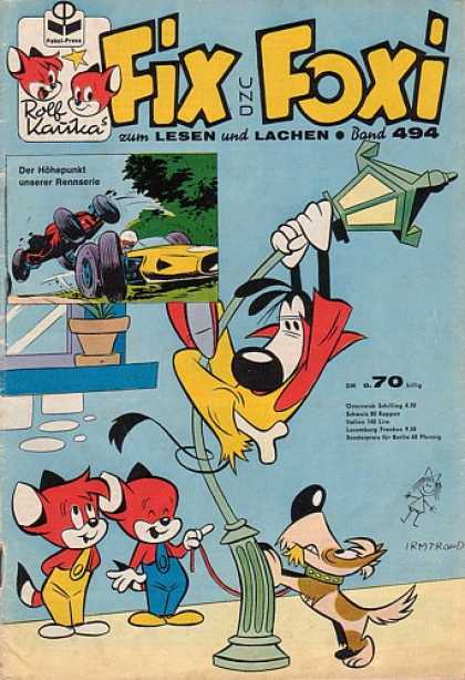 Fix und Foxi 494 - Fox - Bone - Cars - Lamppost - Flower Pot