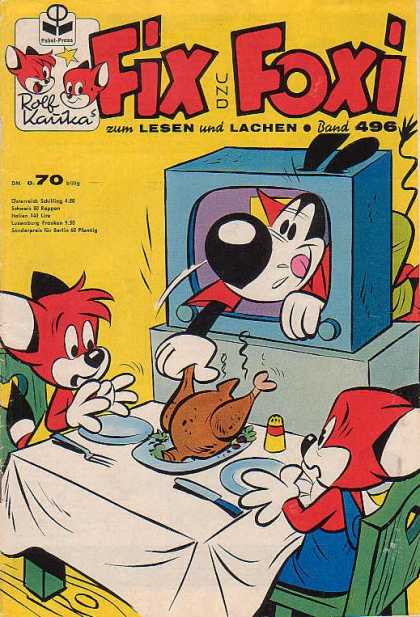 Fix und Foxi 496 - Tv - Fox - 3d - Table - Chicken
