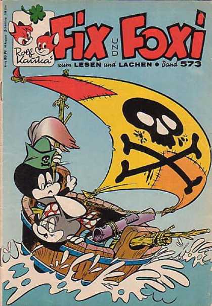 Fix und Foxi 573 - Skull And Crossbones - Pirate - Ship - Bucket - Cats