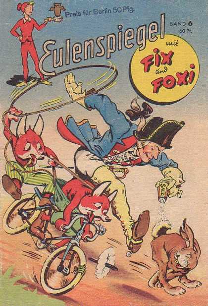 Fix und Foxi 6 - Eulenspiegal - Lasso - Bicycle - Hare - Salt Shaker