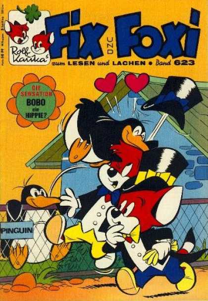 Fix und Foxi 623 - Bond 623 - Penguin - Suit - Love Hearts - Bobo Cin Hippie