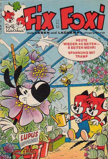 Fix und Foxi 656 - Flowers - Bees - Foxes - Watering Can - Cactus