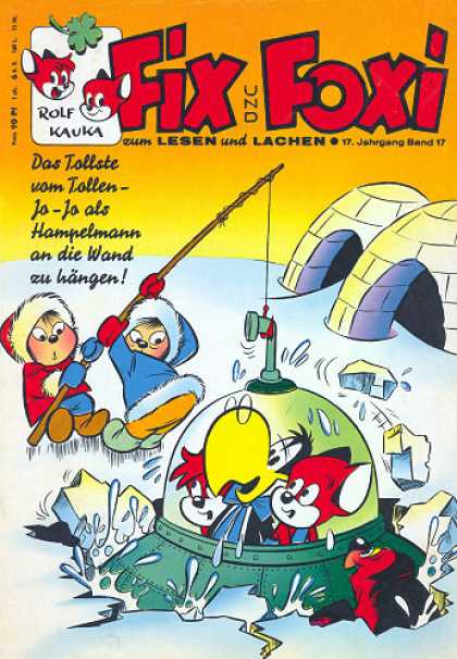 Fix und Foxi 696 - Inuits Ice Fishing - Spaceship - Igloos - Kauka - Rolf