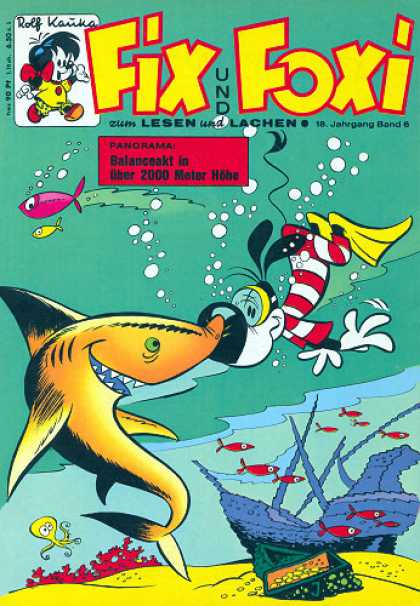 Fix und Foxi 737 - Shark - Dog - Lesen Und Lachen - Scuba Gear - Fish