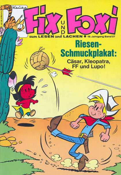 Fix und Foxi 811 - Cactus - Cowboy - Ball - Cat - Indian