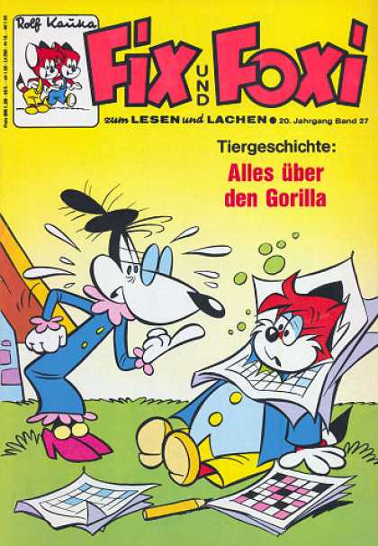 Fix und Foxi 863 - Crossword - Mad - Fight - Red Shoes - Pencil