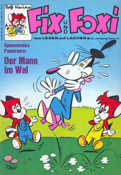 Fix und Foxi 867 - Foxes - Dog - Grass - Der Mann Im Wal - Rolf Kauka