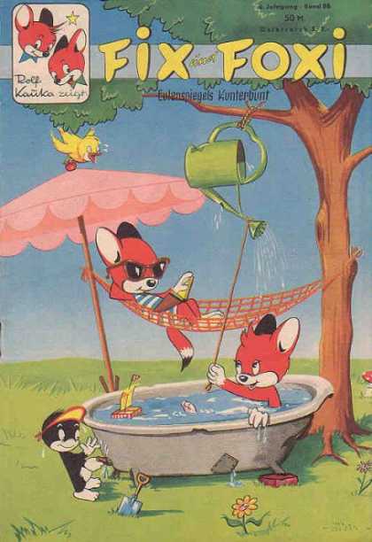 Fix und Foxi 88 - Bathtub - Hammock - Watering Can - Umbrella - Tree