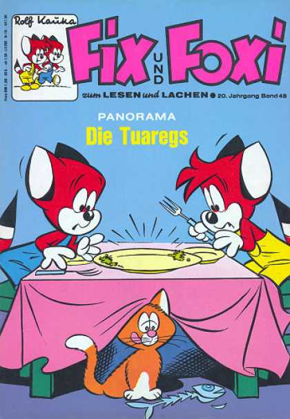 Fix und Foxi 884 - Mice - Cat - Die Tuaregs - Plate - Table