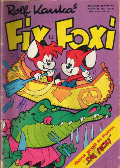 Fix und Foxi 931 - Canoe - Oar - Alligator - Knife - Fork
