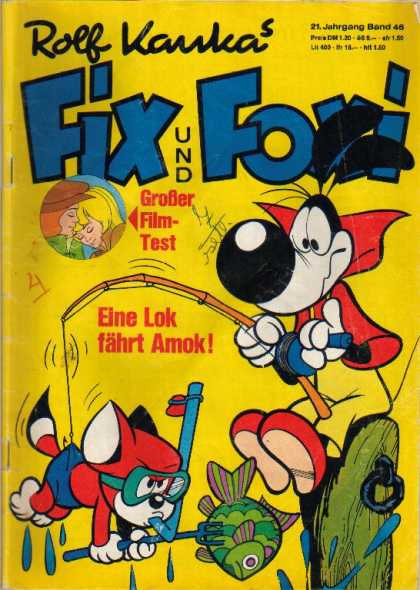 Fix und Foxi 934 - German Language - Fox - Fishing - Father-son - Snorkel
