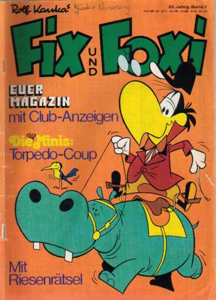 Fix und Foxi 993 - Euer Magazin - Crow - Hippo - Rolf Vauka - Mit Riesenratsel