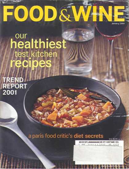 Food & Wine - January 2001