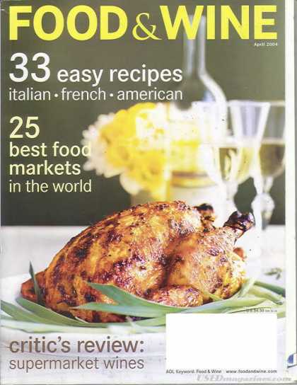 Food & Wine - April 2004