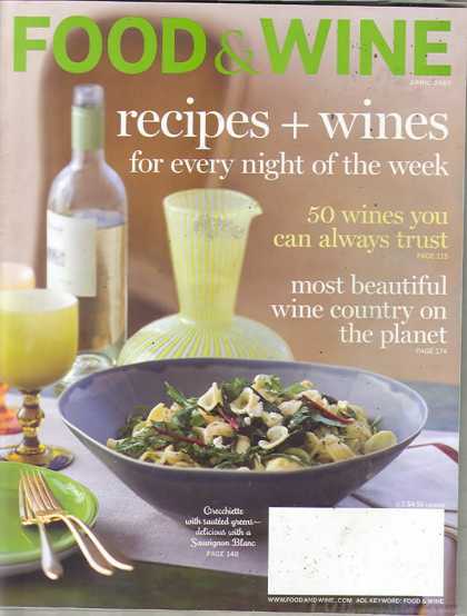 Food & Wine - April 2007