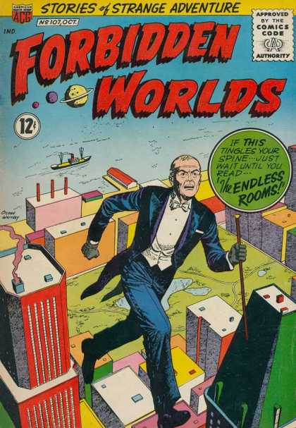 Forbidden Worlds 107 - Stories - Strange - Adventure - Endless Rooms - Comics Code Authority