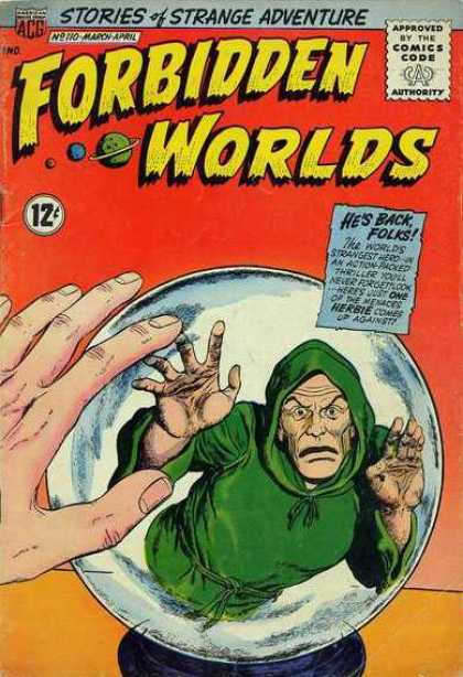 Forbidden Worlds 110 - Twelve Cents - Magic - Strange - Adventure - Cloak