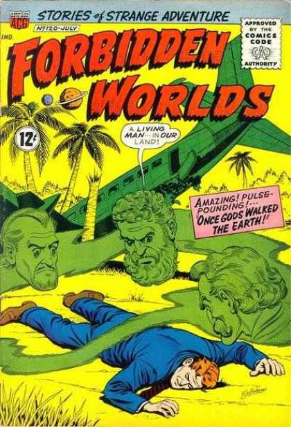 Forbidden Worlds 120 - Plane - Wreck - Palm Trees - Ghost - Tie