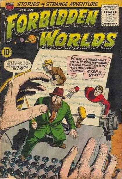 Forbidden Worlds 37 - Man - Machine - Paper - Cap - Hat