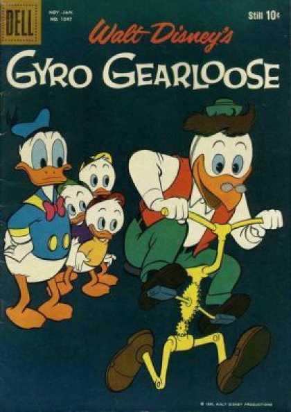 Four Color 1047 - Dell - Gyro Gearloose - Ducks - Walt Disney - Strange Byke