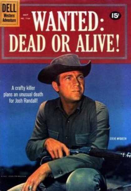 Four Color 1164 - Wanted Dead Or Alive - Western Advneture - Josh Randall - Dell - Cowboy