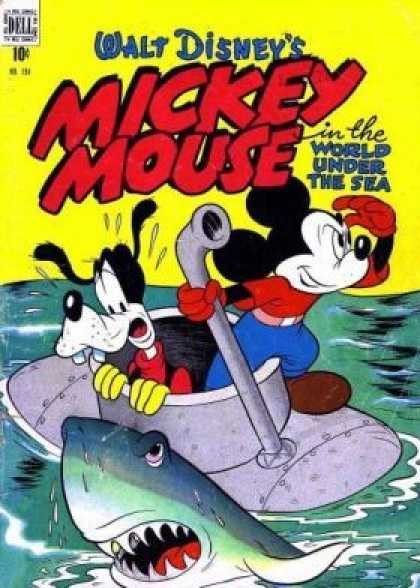Four Color 194 - Disney - Mickey Mouse - Goofy - Dell - World Under The Sea