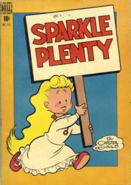 Four Color 215 - Sparkle Plenty - Chester Gould - Nightgown - Little Girl - Sign