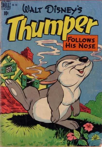 Four Color 243 - Dell Comics - Disney - Thumper - Rabbits - Bambi