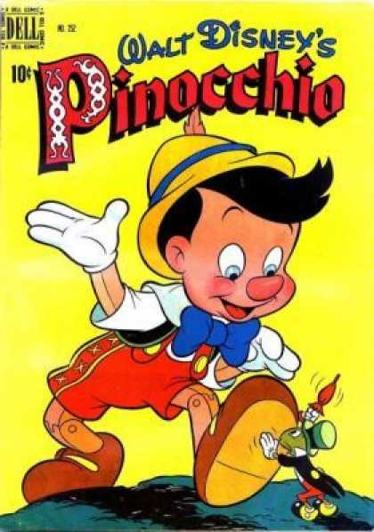Four Color 252 - Disney - Vintage - Classic Comics - Childrens Comics - Jiminy Cricket