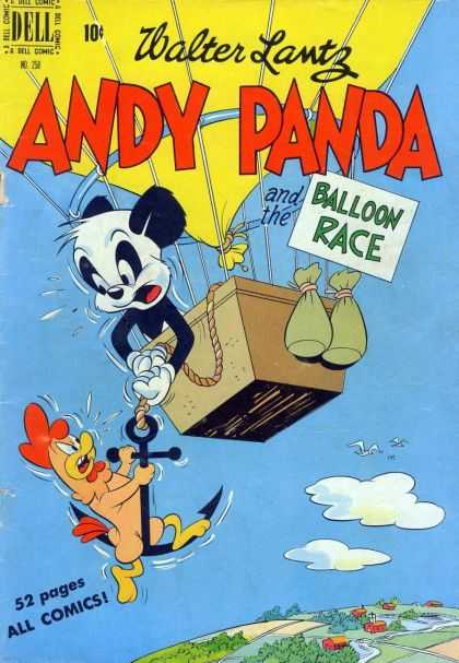 Four Color 258 - Walter Lantz - Andy Panda - Balloon Race - Panda - Bear