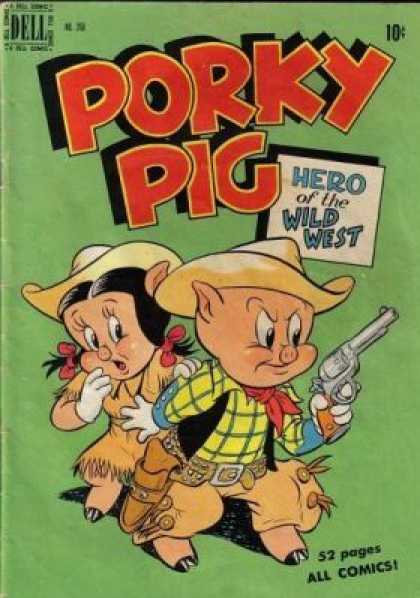 Four Color 260 - Dell - Porky Pig - Hero - Wild West - 52 Pages