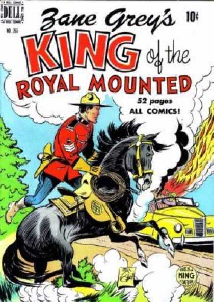 Four Color 265 - Zane Greys - Dell - King Of The Royal Mounted - 52 Pages All Comics - Horse
