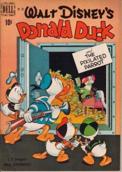 Four Color 282 - Dell - Walt Disneys - Donald Duck - The Pixilated Parrot - Money