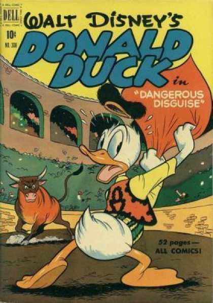 Four Color 308 - Walt Disney - Donald Duck - Dangerous Disguise - Bull - Toreodor