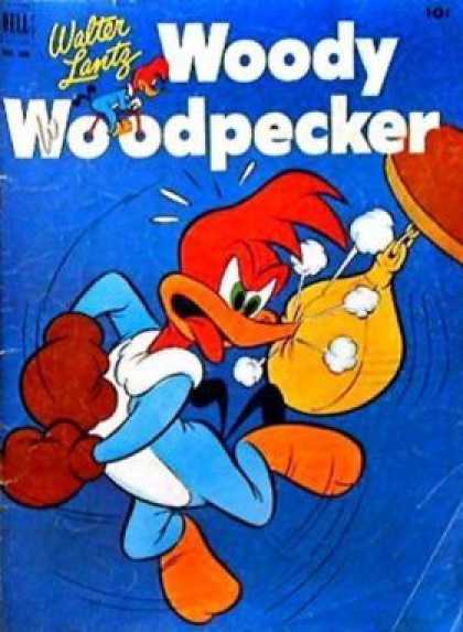 Four Color 405 - Walter Lantz - Woody Woodpecker - Boxing Gloves - Dell - 10 Cents