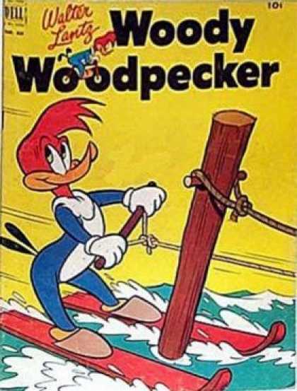 Four Color 416 - Dell Comics - Walter Lantz - Woody Woodpecker - Water Ski - Pole