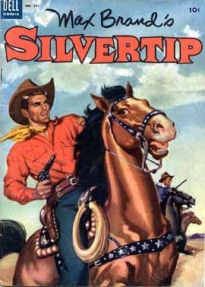 Four Color 491 - Dell - Silvertip - Horse - Cowboy - Gun