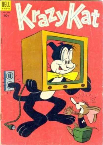Four Color 504 - Krazy Kat - Television - Mouse - Cat - Electric Plug