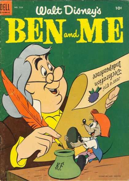 Four Color 539 - Walt Disney - Ben And Me - Dell Comics - Ink - Feather