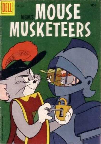 Four Color 728 - Mouse Musketeers - Tom And Jerry - Suit Of Armor - Key - Red Feather
