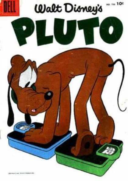 Four Color 736 - Walt Disneys - Bell - Pluto - Weight Machine - Four Legs